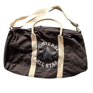 Converse Chuck Taylor Adjustable Strap Black Duffel Bag